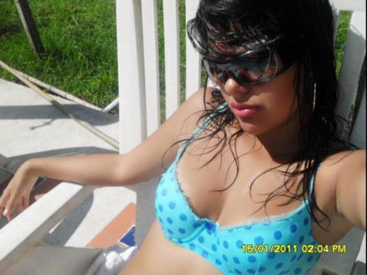 Latina Schoolgirl Teens Posing in Bra & Panties by the Pool (nn)