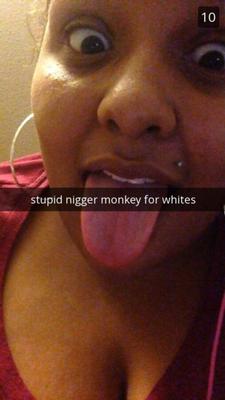 Snapchat screenshots of nigger wanting degrading by whites