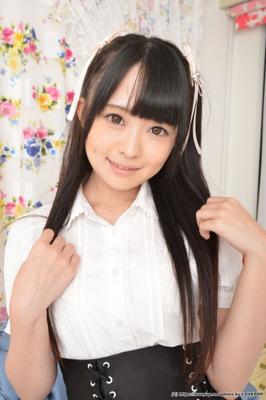 Kirari Sena - black satin skirt pantie tease