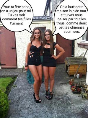 french caption (francais inceste) mes filles/fête des péres