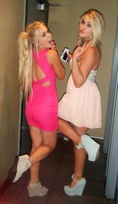 KATIE and RACHEL - Two perfect cum princess BARBIES!!