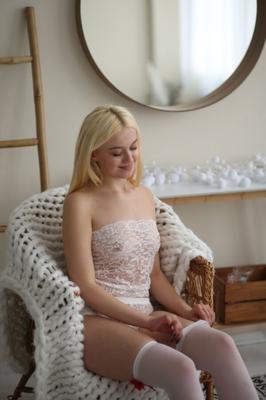 Cute Teens - BLONDY - White Lace