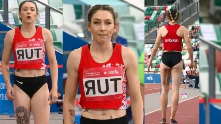 La atleta turca de belleza deportiva Tugba Danismaz