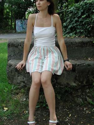 Stefanie german teen in Pantyhose (Felsen)