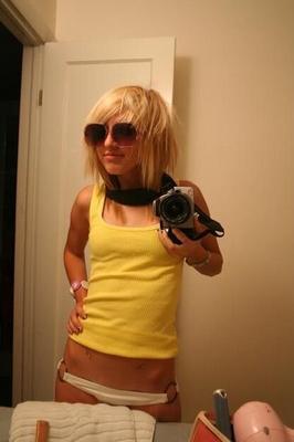 Amateur blonde emo teen