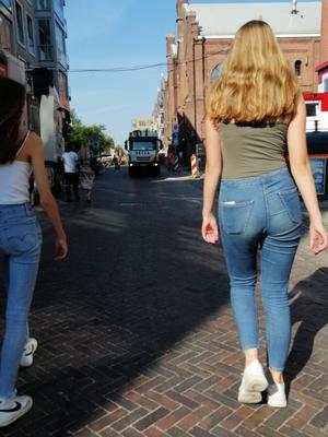 Hunted By Me - Two Tight Teenies Walking it Out in Tight Jeans