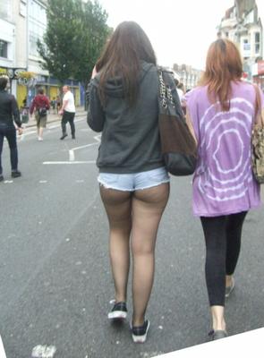 Chav Teen In Tiny Shorts