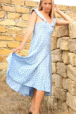 cute blonde Luba - summer dress