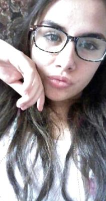 Sexy teen with glasses for tribute