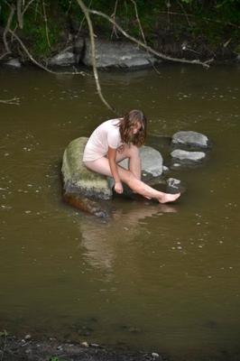 In the lake behind our house I found Kathryn