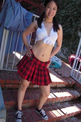 cute teen Asia Zo gets a load