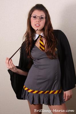 Brittany Marie in a Wizard Wanda Costume