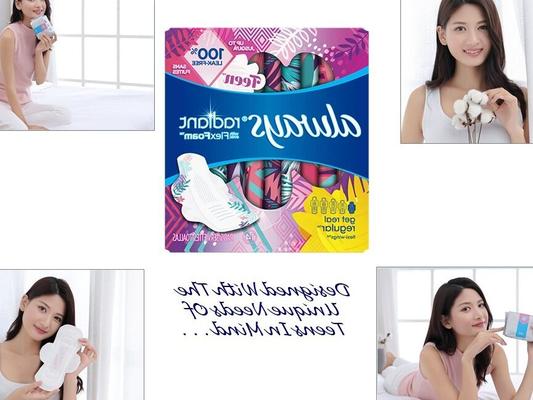 Se branler dans les serviettes menstruelles pour adolescents