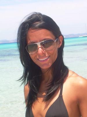 Tanned Italian girlfriend on holidays