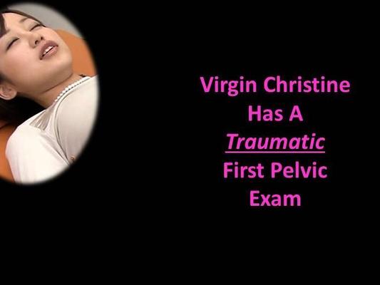 Virgin Christine tiene un primer examen pélvico traumático