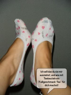 German captions pedsocks / socks for flats / footsies ( socks fe