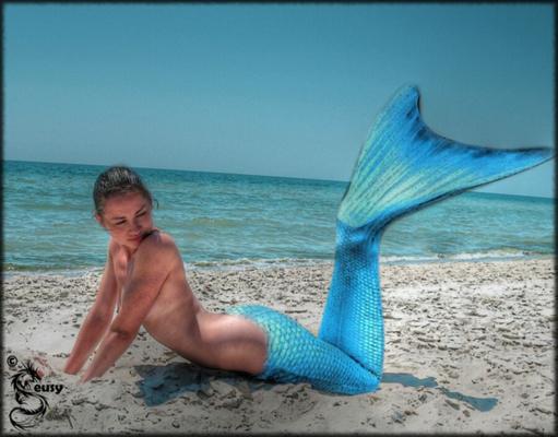 Mermaid Meerjungfrau Nixe Teen Sexy Beach Fake Fakes