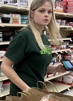 Store Employee Sightings - Blonde Grocery Getter