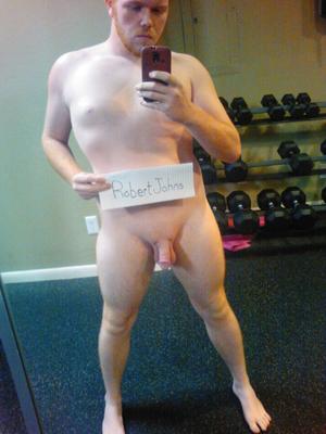 Robert Johns joven selfies de jengibre desnudo