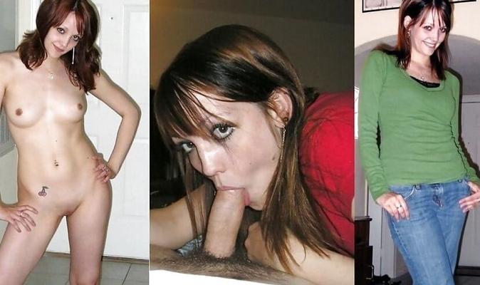 Before&after collage - first BEAUTIFUL, then sooo HORNY