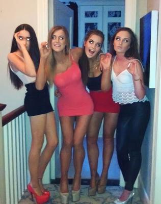 Sexy Irish Chavs in Tight Dresses & High Heels  - (Mini Set) #