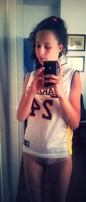 Selfies de filles des Lakers