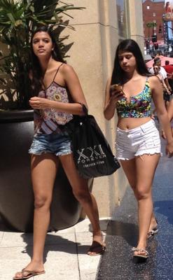 two teenage sluts in shorts