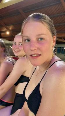 My bikini teen friends with huge boobs