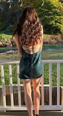 my little green date dress