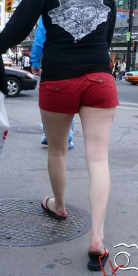 Red Shorts and Dirty Heels