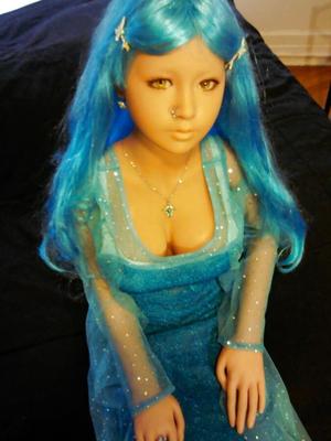 nina - my blue dress and hair