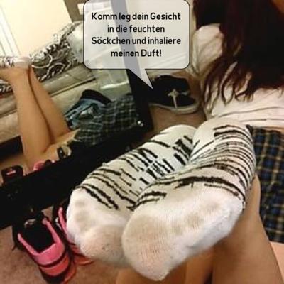 German Caption Socks Special (inz, socks, feet, sniffing)