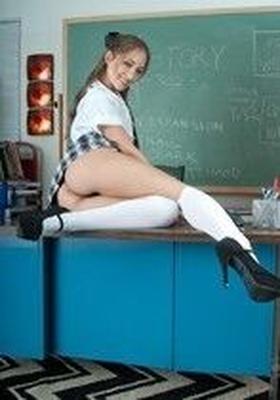 Hot schoolgirl and her teacher