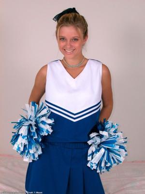 Amyamyamy blue cheerleader in socks