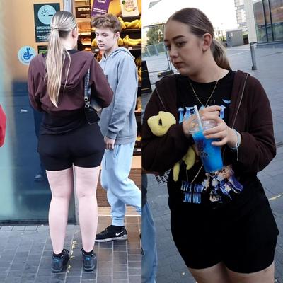 [CANDID] CHAV TEEN SHOWS OFF SHAPELY BUM